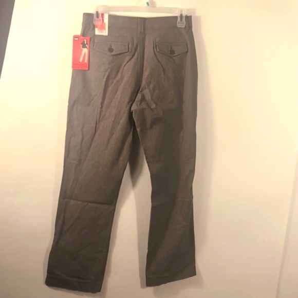 Lee Trousers Brown Checkers straight legs Size 12 New with tags - Picture 11 of 15